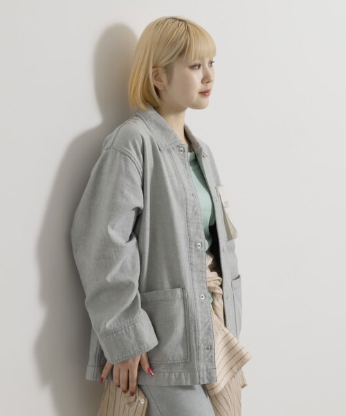 THE GOODLAND MARKET（ザグッドランドマーケット）の「ザ グッドランド マーケット　RE DENIM COVERALL（デニムジャケット・メンズ・L.INDIGO・1/2/3）」の21枚目の写真