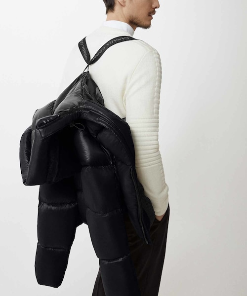 ADAM ET ROPE'（アダムエロペ）の「【CANADA GOOSE】CROFTON PUFFER BLACK LABEL（ダウンジャケット/コート・メンズ・ブラック/チャコール・L/M/S）」の12枚目の写真