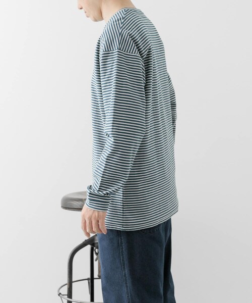 ITEMS URBANRESEARCH(アイテムズ アーバンリサーチ)の「天竺ボーダーロングスリーブカットソー(Tシャツ/カットソー・メンズ・BLU/BRN/CHA・M/L)」の15枚目の写真