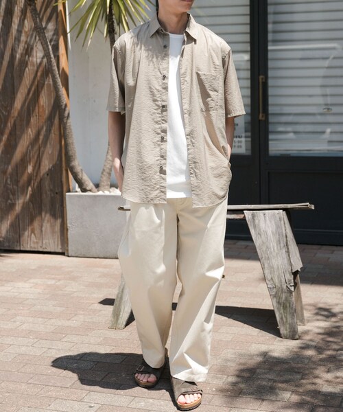 URBAN RESEARCH DOORS(アーバンリサーチドアーズ)の「FORK&SPOON Nylon Wool シャツ(シャツ/ブラウス・メンズ・BLACK/TAUPE・4/5)」の19枚目の写真