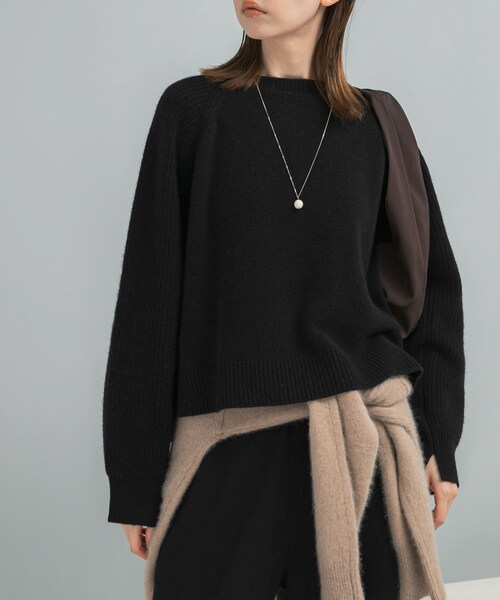 URBAN RESEARCH ROSSO（アーバンリサーチロッソ）の「スーパーファインラムズウールショートニット（ニット/セーター・レディース・OFF WHITE/L.GRAY/RED/BLACK・Free）」の14枚目の写真