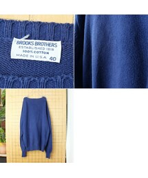 80s ブルックスブラザーズ シーアイランドコットン ニット セーター Brooks Brothers - 80s USA製 ブルックスブラザーズ シー