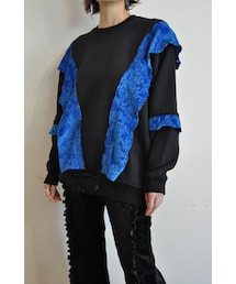 RehersalL | エンボスベロアフリルスウェットプルオーバー(スウェット)