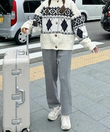 DHOLIC | 裏起毛ウール混リラックステーパードパンツ(スウェットパンツ)