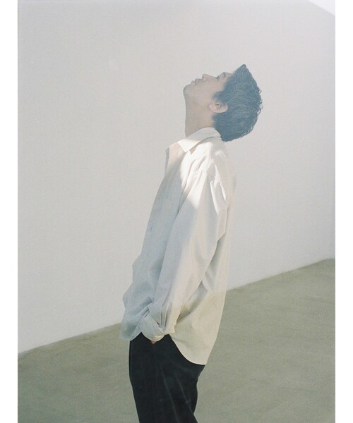 LIDNM(リドム)の「HICOUNT WASHER TWILL SHIRT(シャツ/ブラウス・メンズ・ブルー/ベージュ・S/M/L)」の7枚目の写真