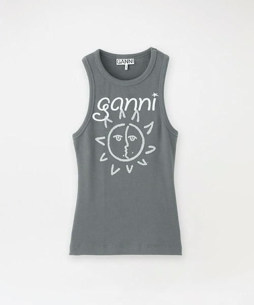 GANNI（ガニー）の「【GANNI/ガニー】タンクトップ GRAPHIC RIB