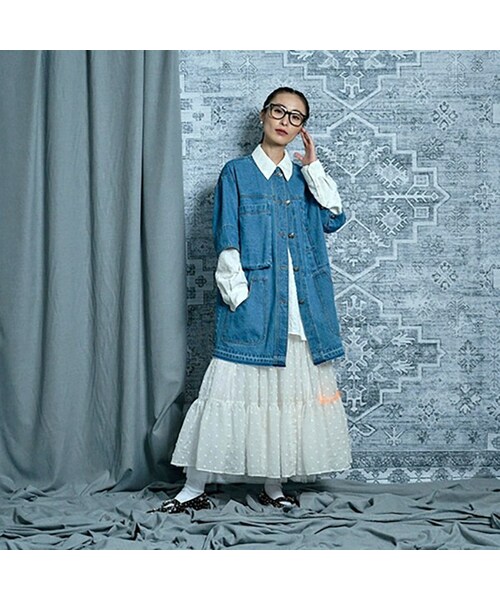 THOMAS MAGPIE デニムロングジャケット