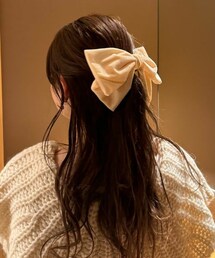 DHOLIC | ビッグベロアリボンバレッタ・d288493(バレッタ/ヘアクリップ)