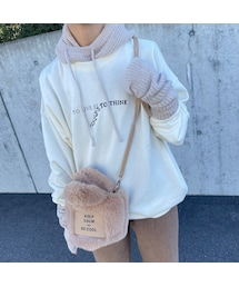 copine | ドロップダウンロゴ刺繍スウェット( アイボリー)(スウェット)