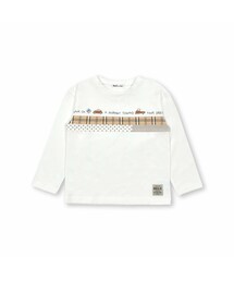Noeil aime BeBe | 【お揃い】チェックドット胸切り替えTシャツ(80~130cm)(Tシャツ/カットソー)