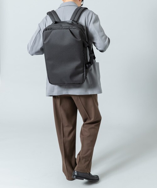 RODE SKO（ロデスコ）の「撥水タック3WAYリュックサック（バックパック/リュック・メンズ・BLACK/CHARCOAL・one）」の10枚目の写真