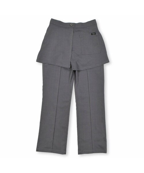 ZIDDY(ジディ)の「スカートレイヤードパンツ(130~160cm)(その他パンツ・キッズ・グレー・150)」の1枚目の写真