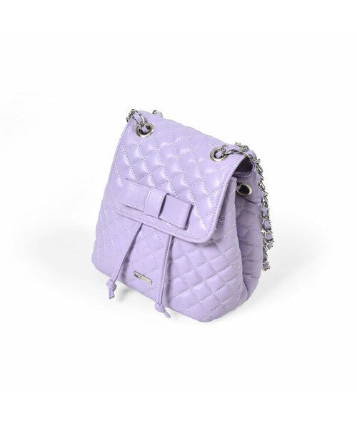 BeBe（ベベ）の「キルティング2wayバッグ（ショルダーバッグ・キッズ・ベージュ/パープル・Free）」の2枚目の写真