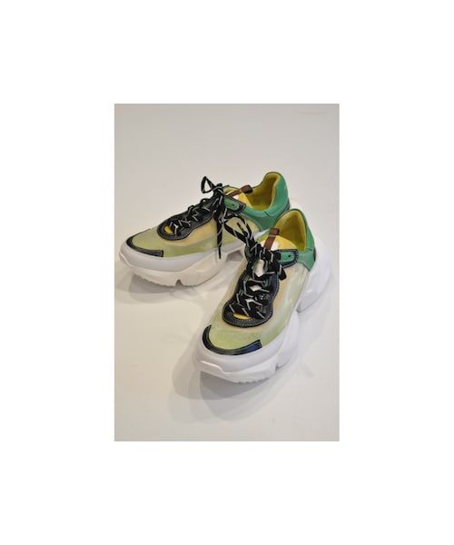 MANA（マナ）の「シアースニーカー（スニーカー・レディース・ピンク/グリーン・35/36/37/38/39/40）」の2枚目の写真