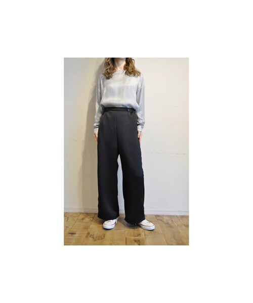 RehersalL（リハーズオール）の「ダブルサテンラインパンツ（その他パンツ・レディース・ホワイト/グリーン/ピンク/ブラック・one）」の2枚目の写真