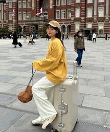 DHOLIC | ナイロンドロストワイドパンツ(カーゴパンツ)