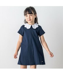 Tartine et Chocolat | スカラップ襟付きスムースワンピース(90~140cm)(ワンピース)
