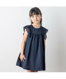 Tartine et Chocolat | 【日本製】レース袖付きジョーゼットワンピース(90~140cm)(ワンピース)