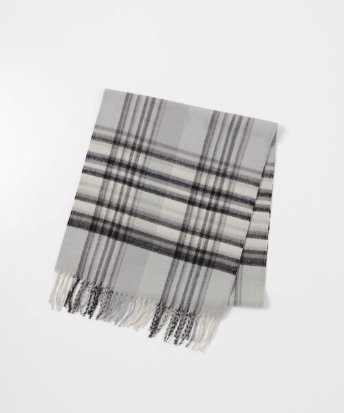 URBAN RESEARCH（アーバンリサーチ）の「THE INOUE BROTHERS　Brushed Scarf Check（マフラー・メンズ・Check Bk/Check Grey/Check Grn/Check Beg・One）」の2枚目の写真