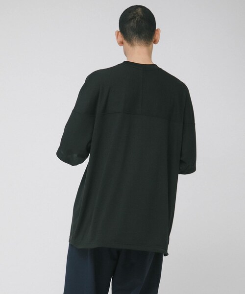EKAL(エカル)の「『別注』NANGA×EKAL CAVET-SHIRTS(Tシャツ/カットソー・メンズ・グレー杢/ブラック・M/L)」の5枚目の写真
