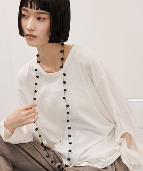 ADAM ET ROPE'（アダムエロペ）の「【Sisi Joia for ADAM ET ROPE'】別注 ロングネックレス（ネックレス・レディース・ブラック/ホワイト/その他・F）」の12枚目の写真