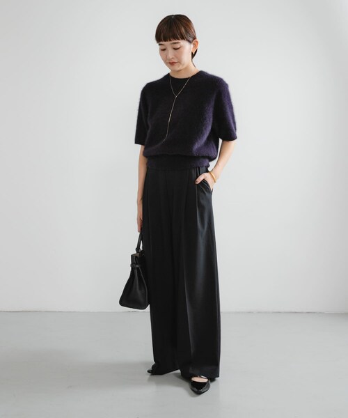 URBAN RESEARCH（アーバンリサーチ）の「ウールブレンドワイドストレートパンツ（その他パンツ・レディース・GRY STRIPE/BLACK・36/38/40）」の8枚目の写真