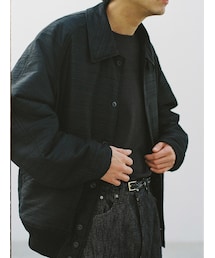 LIDNM | WILD SILK PADDED BLOUSON(ブルゾン)