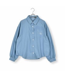 ZIDDY | バッグロゴデニムシャツ(130~160cm)(シャツ/ブラウス)