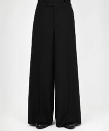 LAD MUSICIAN | WOOL GABARDINE WIDE FLARE SLACKS(スラックス)