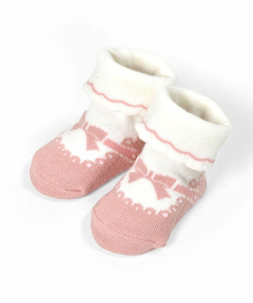 SLAP SLIP BABY（スラップスリップベビー）の「バレエシューズ風カップソックスベビー(9-12cm)（ベビーシューズ/ベビーソックス・キッズ・ブルー/ホワイト・ワンサイズ）」の2枚目の写真