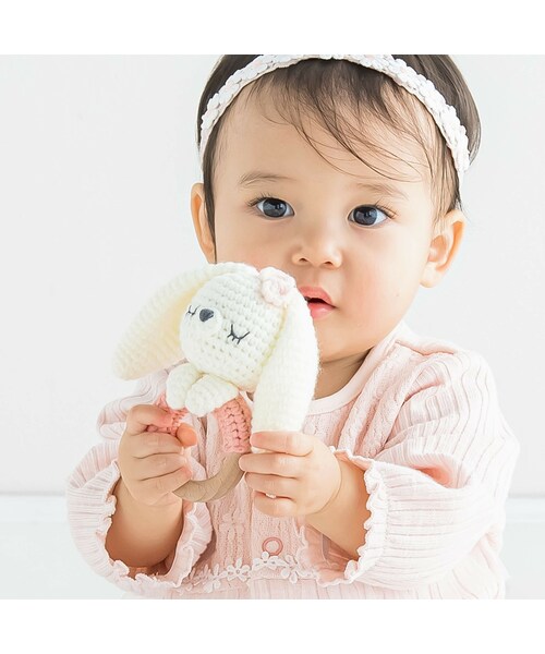 SLAP SLIP BABY（スラップスリップベビー）の「アニマルモチーフウサギクジラ恐竜クマ歯がためベビー（その他ベビー用品・キッズ・ブルー/ホワイト/グリーン/ベージュ・ワンサイズ）」の2枚目の写真