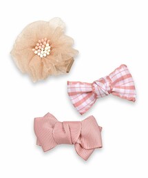 SLAP SLIP BABY | リボンキャンディフラワーヘアピン3点セットベビー(その他ベビー用品)