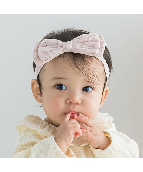 SLAP SLIP BABY(スラップスリップベビー)の「花レースリボン柄レースカチュームベビー(44~54cm)(その他ベビー用品・キッズ・ピンク/その他/ホワイト/イエロー・ワンサイズ)」の1枚目の写真