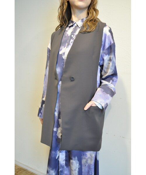 --（--）の「リラックスベスト（ベスト・レディース・ベージュ/グレー/ブラック・one）」の3枚目の写真