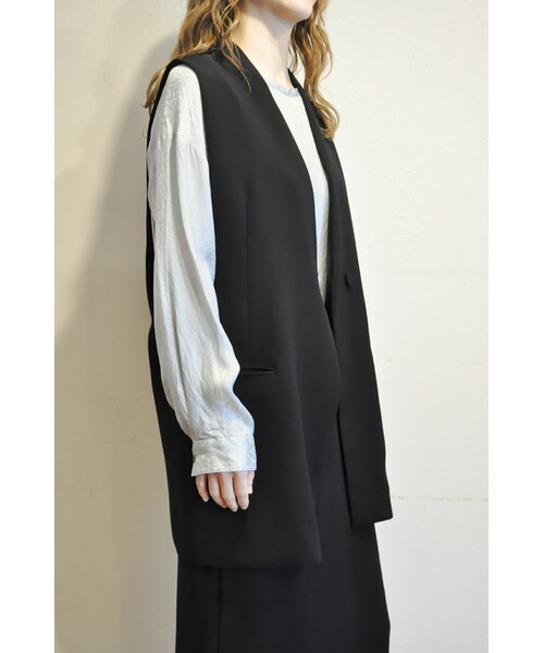 --（--）の「リラックスベスト（ベスト・レディース・ベージュ/グレー/ブラック・one）」の2枚目の写真