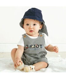 SLAP SLIP BABY | 【お揃い】ギンガムチェックドット柄サロペット+ボディミニセットアップベビー(70~80cm)(その他ベビーウェア)