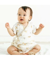 SLAP SLIP BABY | コットンはたらくくるまクマウサギ人魚総柄肌着ベビー(70cm)(肌着)