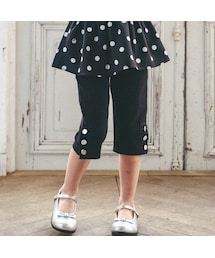 BeBe | ミラノリブメタルボタンクロップドパンツ(90~150cm)(その他パンツ)