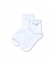 BeBe | ロゴ刺しゅう透かし編みクルーソックス(13~24cm)(ソックス/靴下)