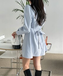 DHOLIC | ダイアネックリボンパフミニワンピース(ワンピース)