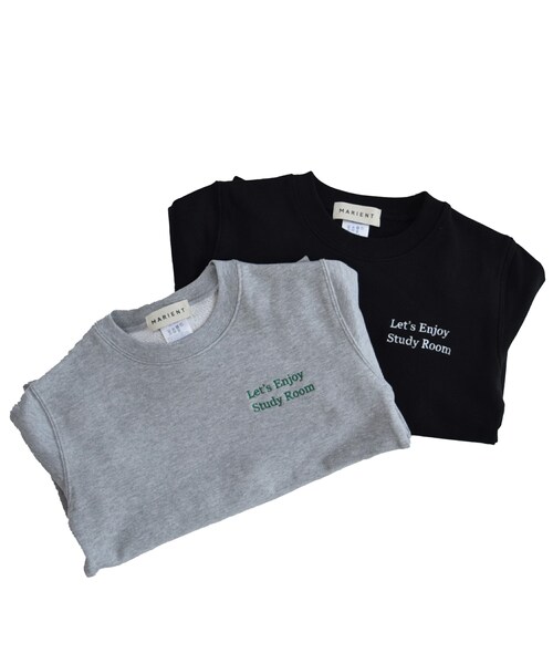 Marient（マリエント）の「Study Room Sweat Pullover【KIDS】（スウェット・キッズ・グレー/ブラック・FREE）」の3枚目の写真