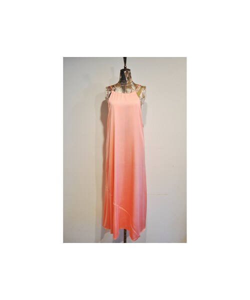 RehersalL(リハーズオール)の「サテンキャミドレス(ワンピース・レディース・ピンク/ブルー/イエロー/オレンジ/ブラック・one)」の1枚目の写真