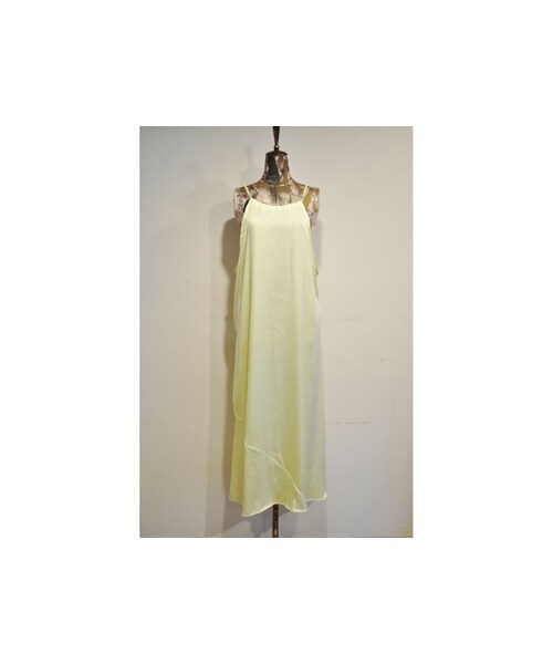 RehersalL(リハーズオール)の「サテンキャミドレス(ワンピース・レディース・ピンク/ブルー/イエロー/オレンジ/ブラック・one)」の4枚目の写真