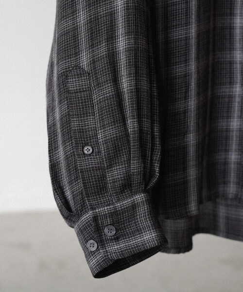 shiun（シウン）の「OMBRE SHIRT（シャツ/ブラウス・メンズ・グレー・XS/S/M）」の20枚目の写真