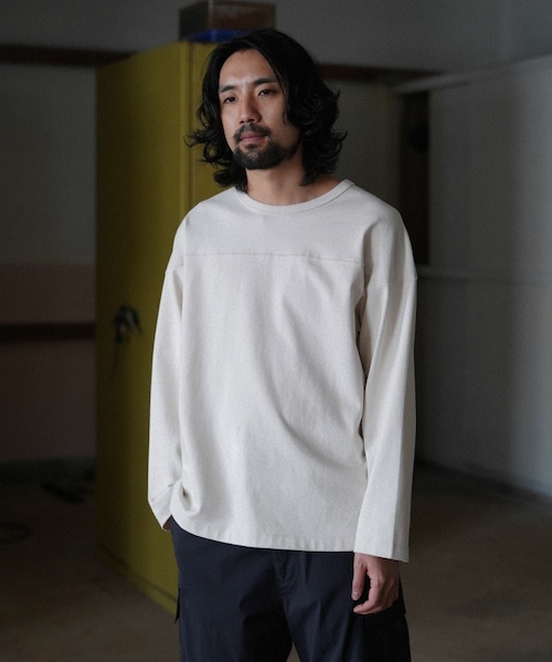 shiun（シウン）の「COTTON FOOTBALL L/S TEE（Tシャツ/カットソー