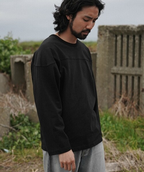shiun（シウン）の「COTTON FOOTBALL L/S TEE（Tシャツ/カットソー
