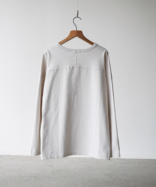 shiun（シウン）の「COTTON FOOTBALL L/S TEE（Tシャツ/カットソー・メンズ・ホワイト/ブラック・XS/S/M）」の17枚目の写真