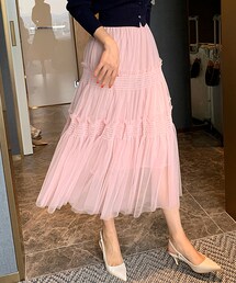 DHOLIC | チュールティアードスカート(スカート)