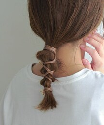 Crisp | フェイクレザーワイヤーポニー[c3R3412](その他ヘアアクセサリー)