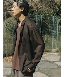 LIDNM（リドム）の「WOOL SHEER MICRO CHECK SHIRT（シャツ/ブラウス）」